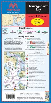 Narragansett Bay Waterproof Chart, 5th Edition